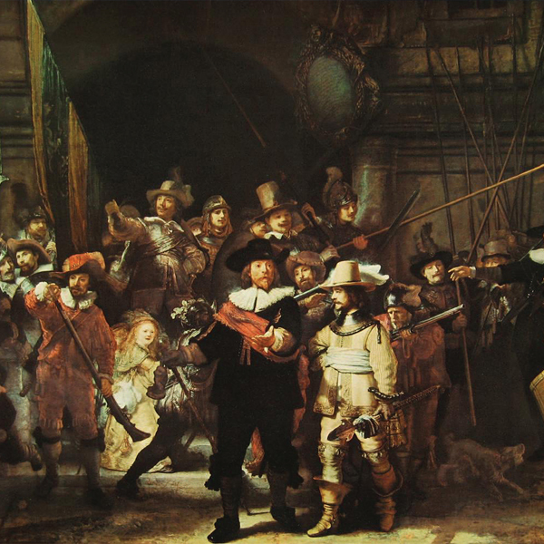 야경 (1642), 유화