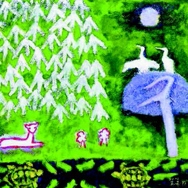 십장생도, 오승우, 유화, 2002